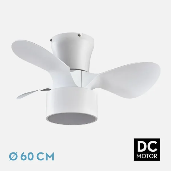 oferta ventilador techo 3 aspas habitaciones pequenas blanco