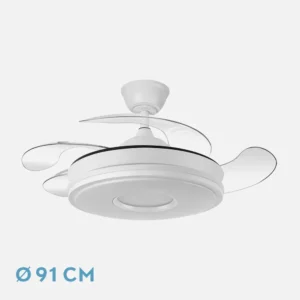 ventilador techo aspas retractiles dc dani 91 cm