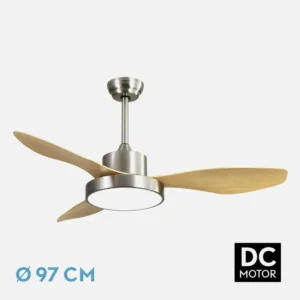 oferta ventilador techo aspas fijas 97 hayate haya niquel