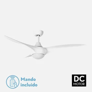oferta ventilador techo aspas fijas canea blanco