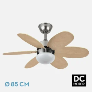 oferta ventilador techo aspas reversibles 85 alves niquel haya