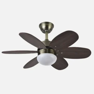 oferta ventilador techo aspas reversibles 85cm alves cuero