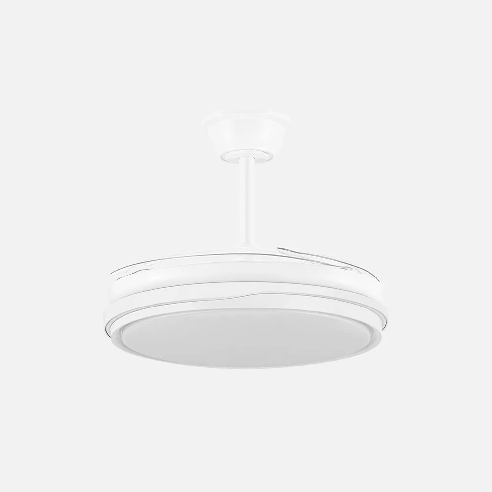 oferta ventilador techo aspas rectractiles 59w tempano blanco