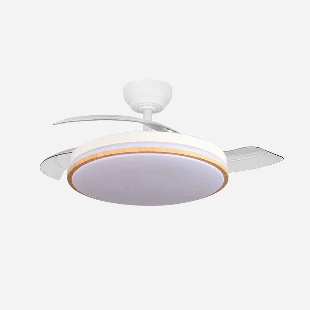 oferta ventilador techo aspas retractiles 107 parlatore blanco