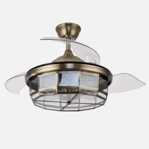 oferta ventilador techo aspas retractiles 107 tornado cuero